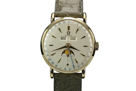 vintage omega moon phase watch|omega moon face watch price.